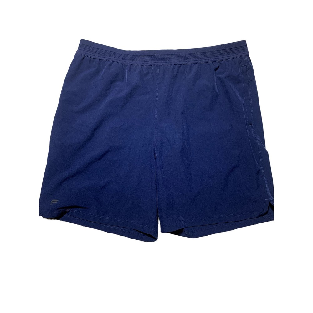 Fabletics Mens L Navy Blue Lined Stretchy Swim Shorts